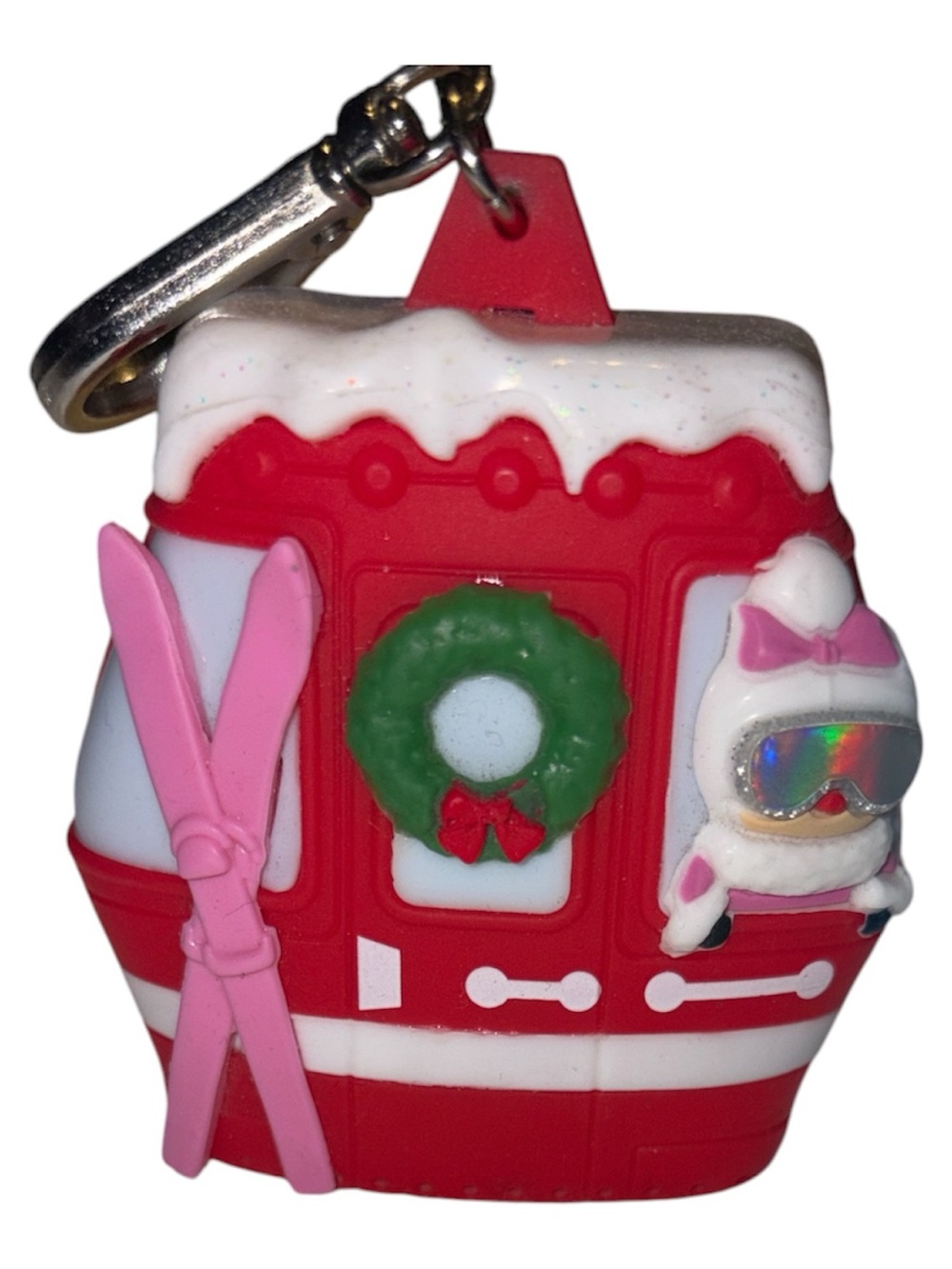 Bath & Body Works Holiday Ski Gondola Sanitizer Holder clip holder NWOT
